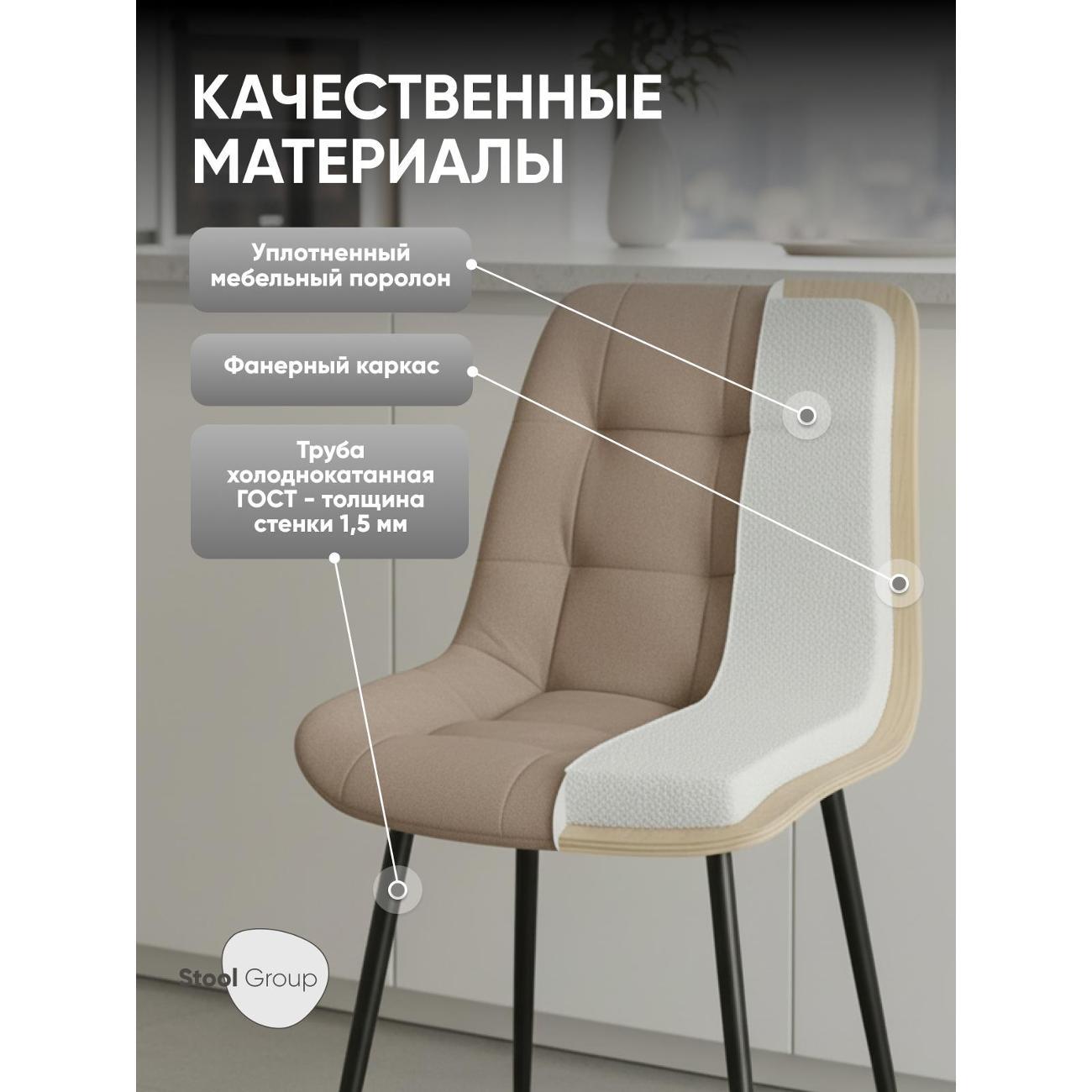Стул обеденный Stool Group Флекс Original латте комплект 4 шт.