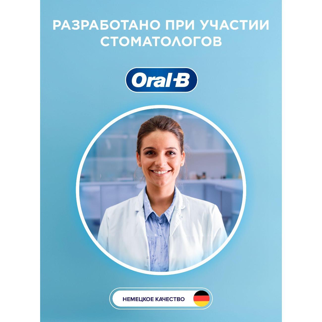 Электрическая зубная щетка Oral-B Vitality Pro Blue с колпачком+ насадки 2 шт