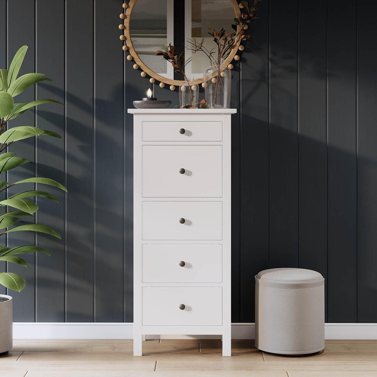 Комод Лузалес КЫМОР 5 ящ 58х131х40 белый