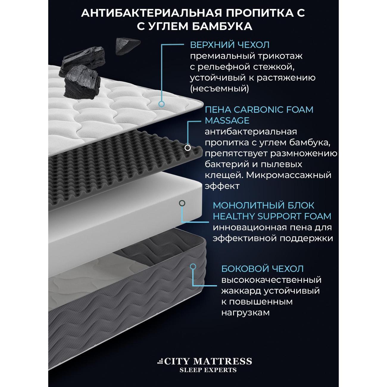 Матрас CITY Mattress Carbonic Zone 1200 * 2000