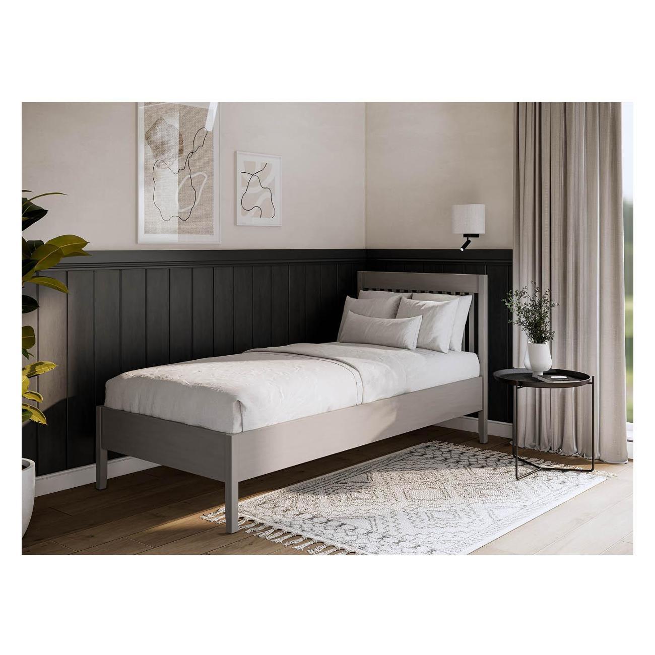 Кровать Лузалес ИЛЕКСА 90x200 серый