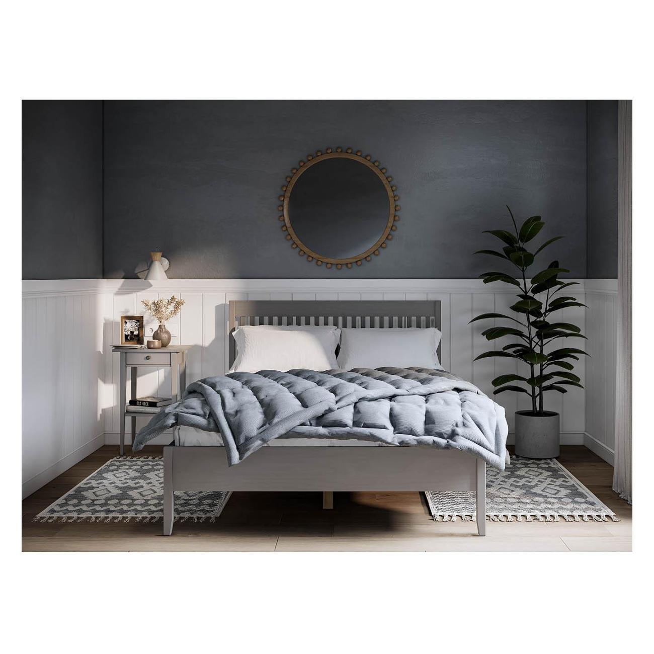 Кровать Лузалес ИЛЕКСА 140x200 серый