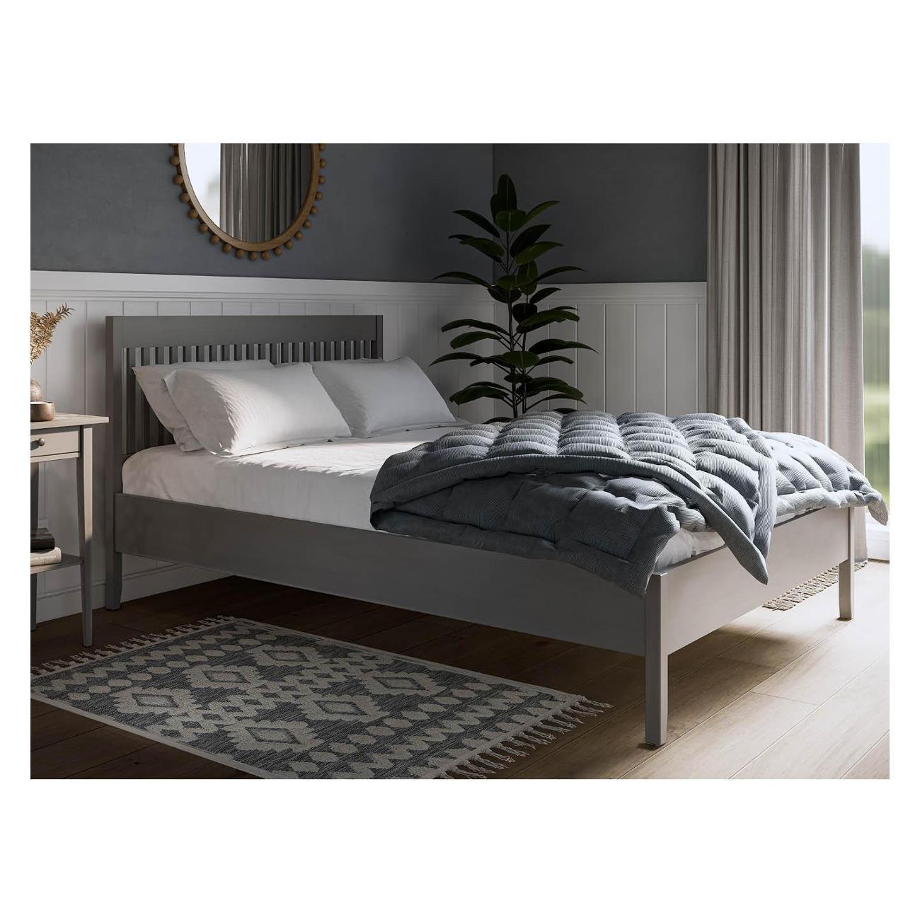 Кровать Лузалес ИЛЕКСА 140x200 серый