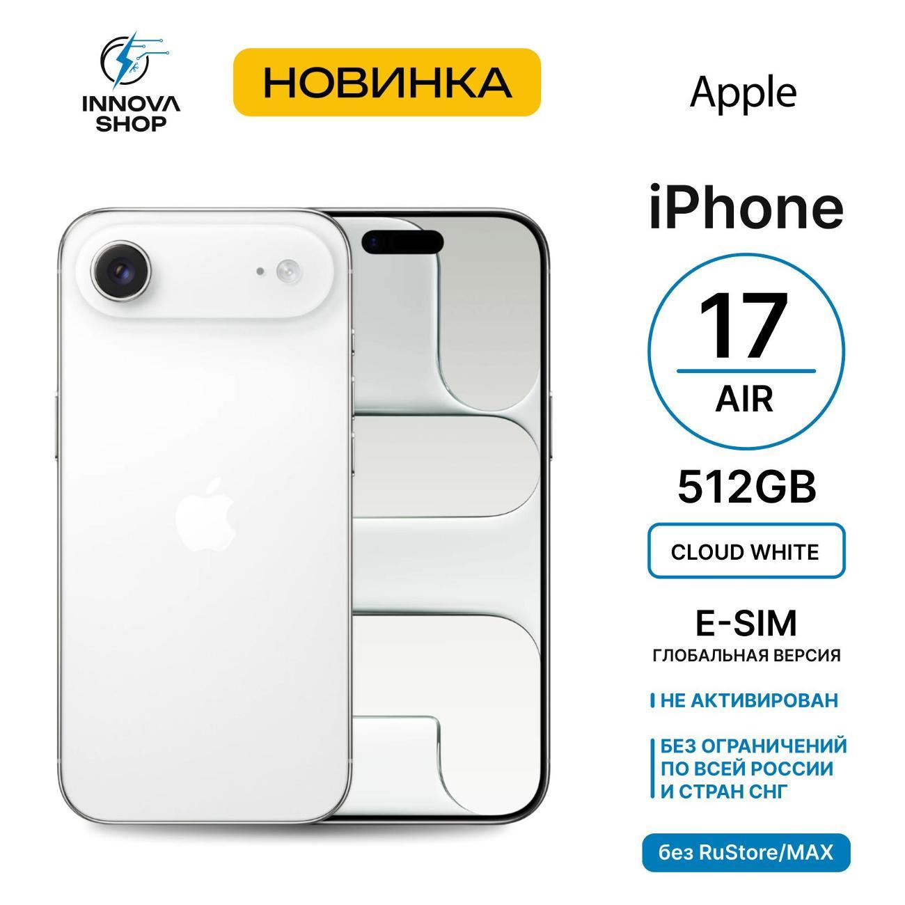 Смартфон Apple iPhone Air 12/512GB Cloud White (eSIM) (без RuStore)