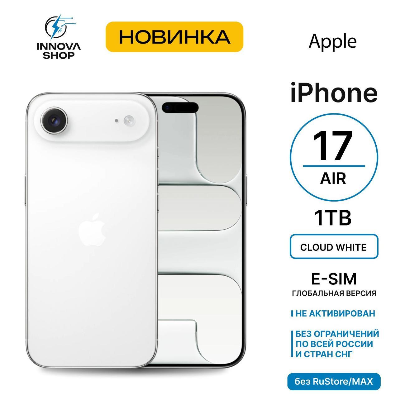 Смартфон Apple iPhone Air 12/1TB Cloud White (eSIM) (без RuStore) фото