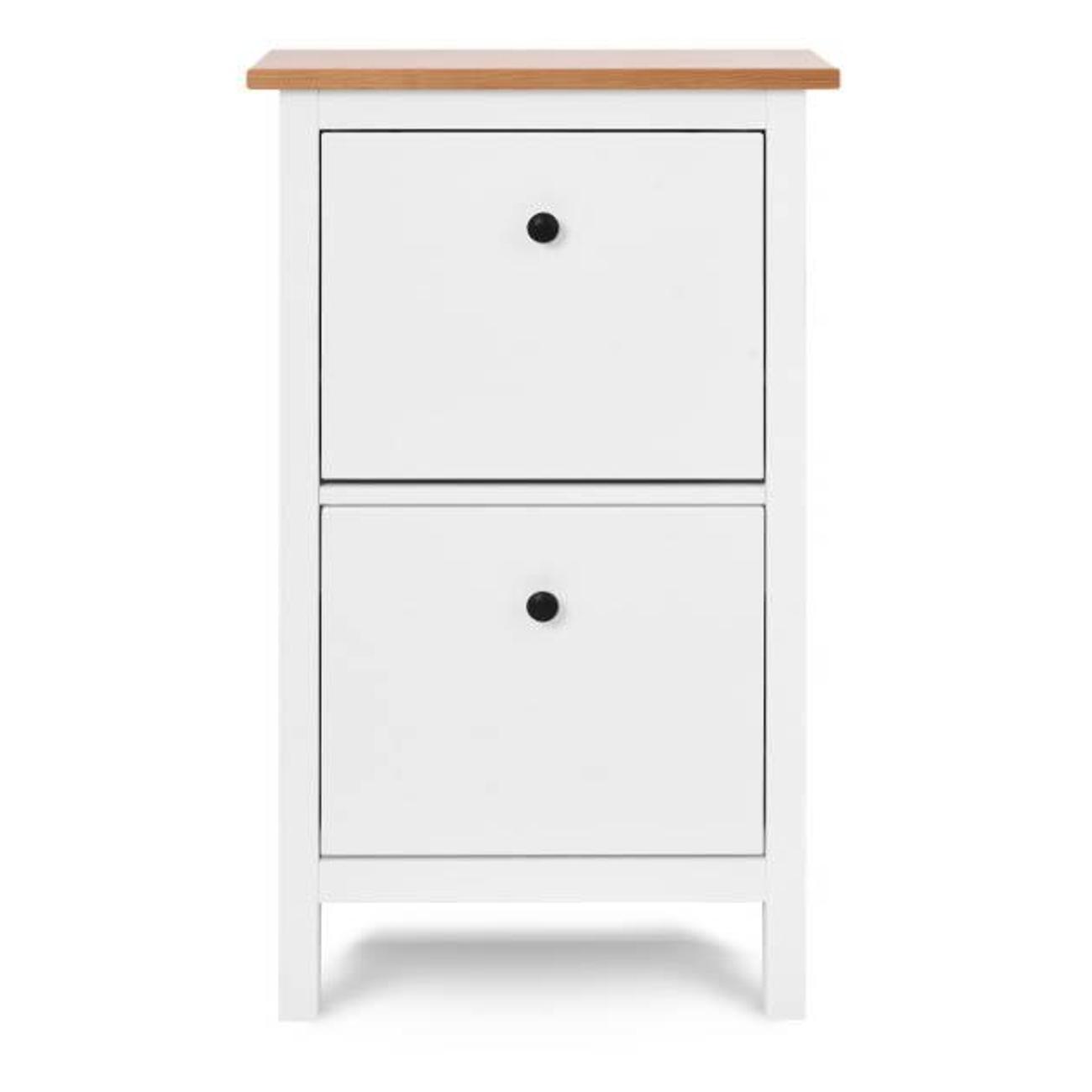 Обувница Лузалес КЫМОР 59х101х22 белый/светло-коричневый