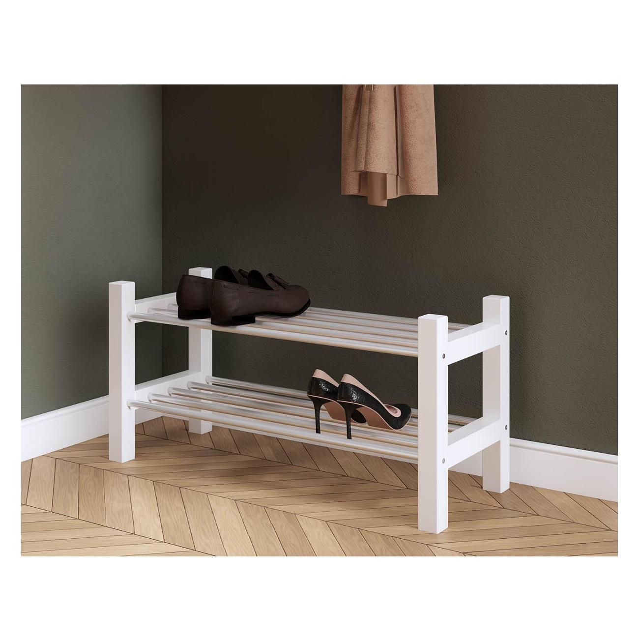 Обувница Лузалес МИЧА 82х32 белый