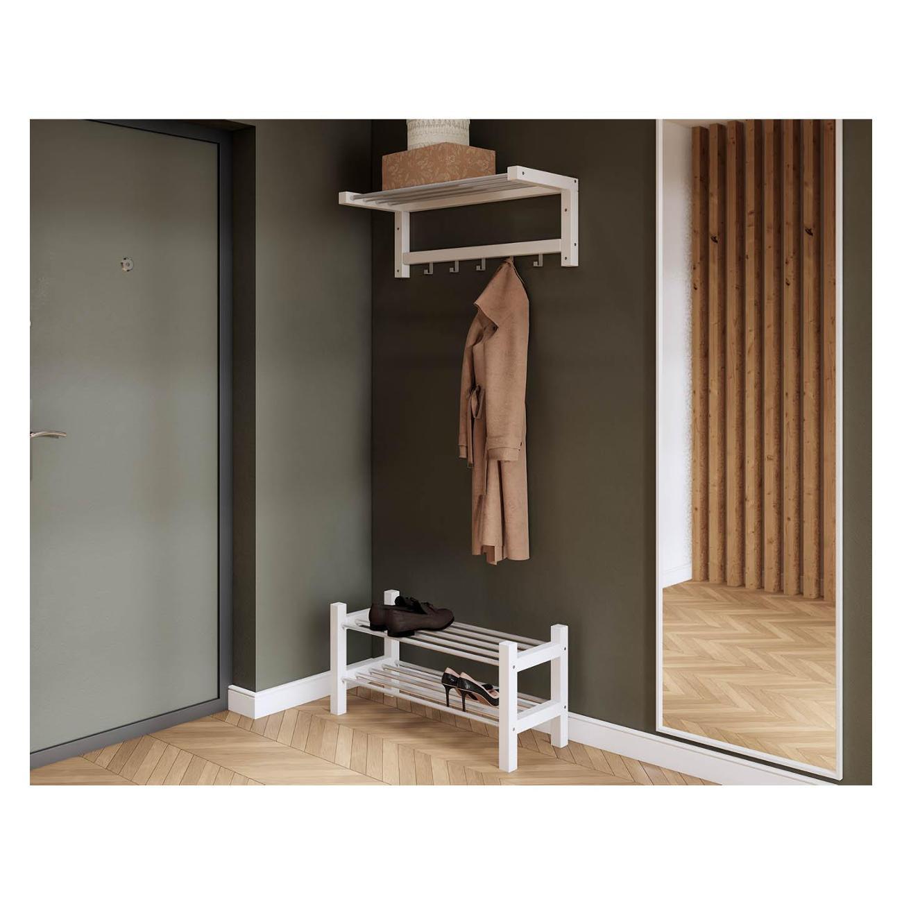 Обувница Лузалес МИЧА 82х32 белый