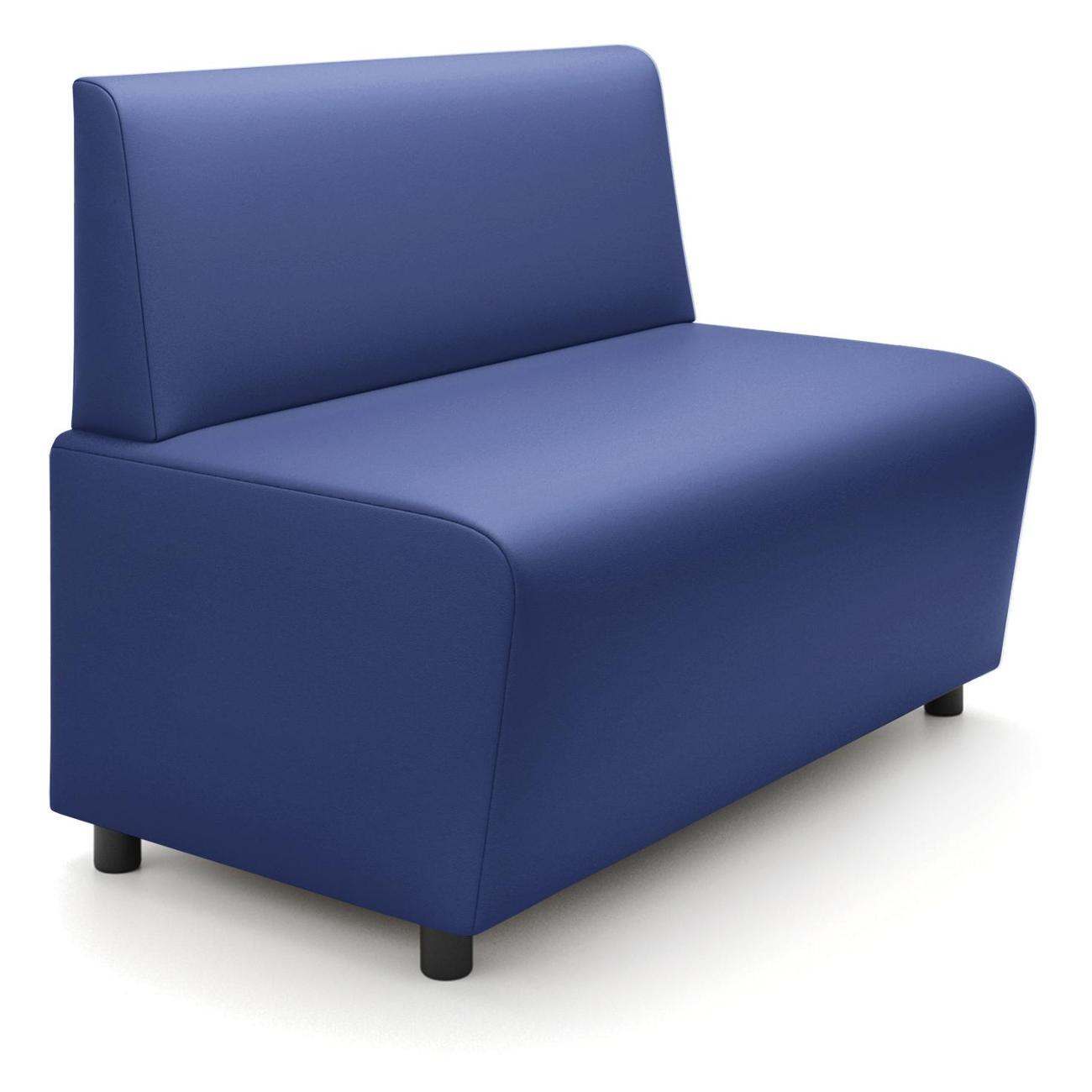 Диван Monofix БАФФ, экокожа, синий, 100х53х77