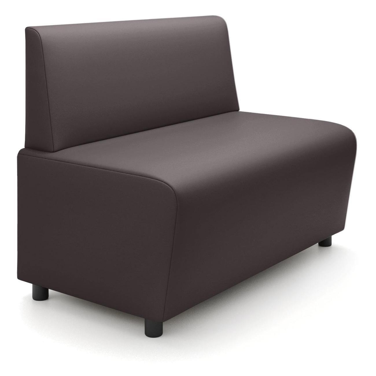 Диван Monofix БАФФ, экокожа, коричневый, 100х53х77