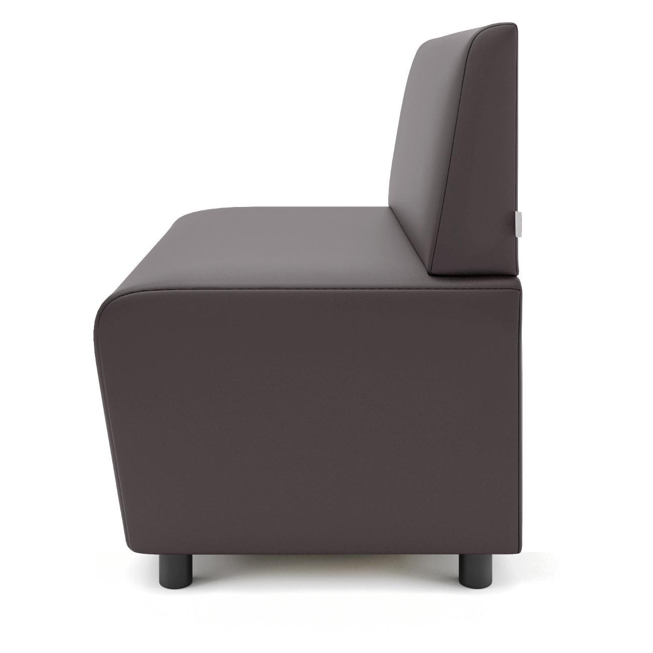 Диван Monofix БАФФ, экокожа, коричневый, 100х53х77