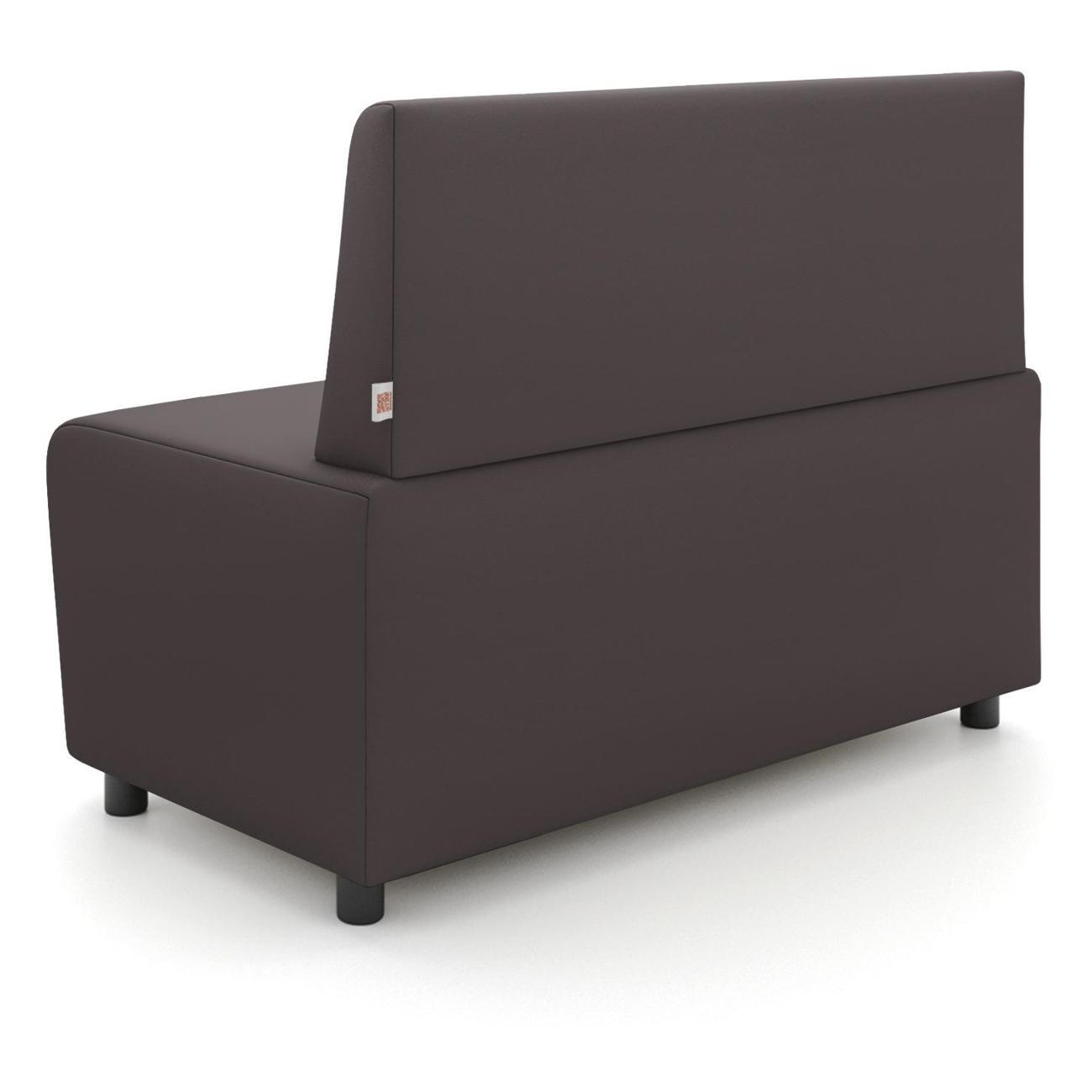 Диван Monofix БАФФ, экокожа, коричневый, 100х53х77