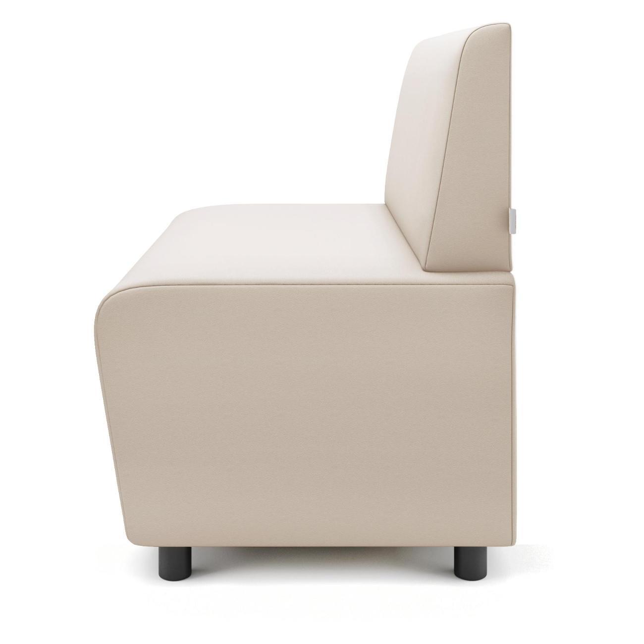 Диван Monofix БАФФ, экокожа, кремовый, 100х53х77