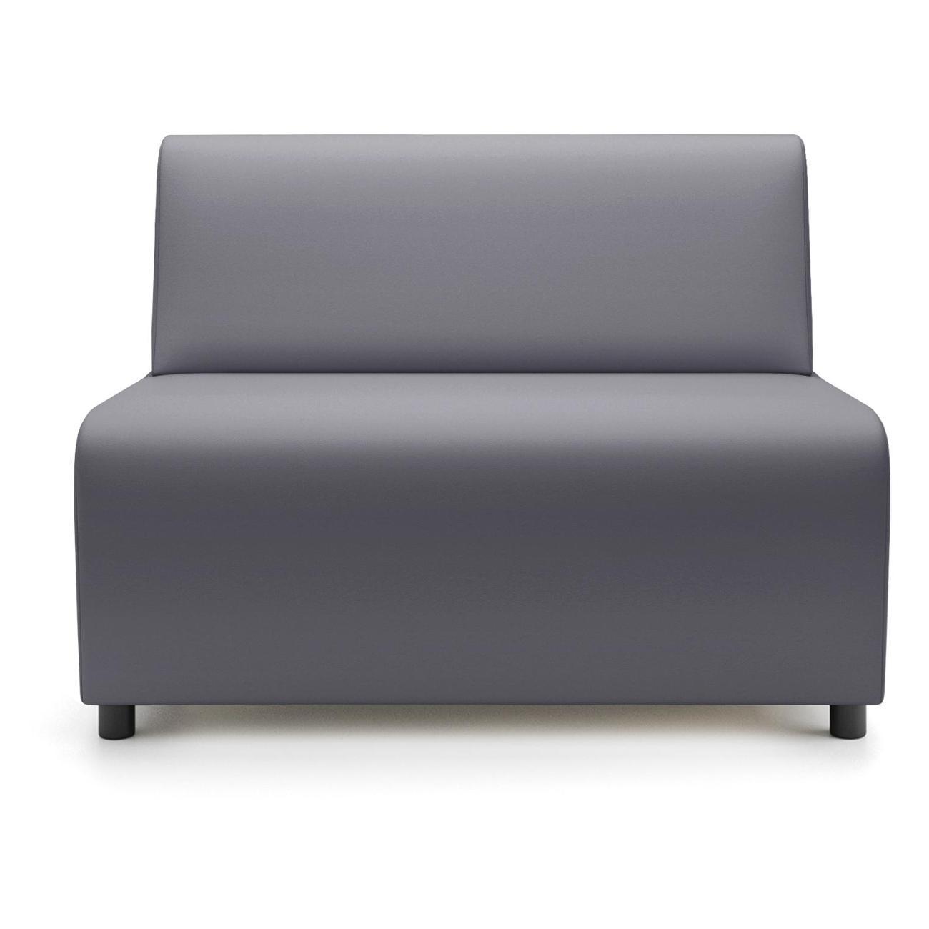 Диван Monofix БАФФ, экокожа, серый, 100х53х77