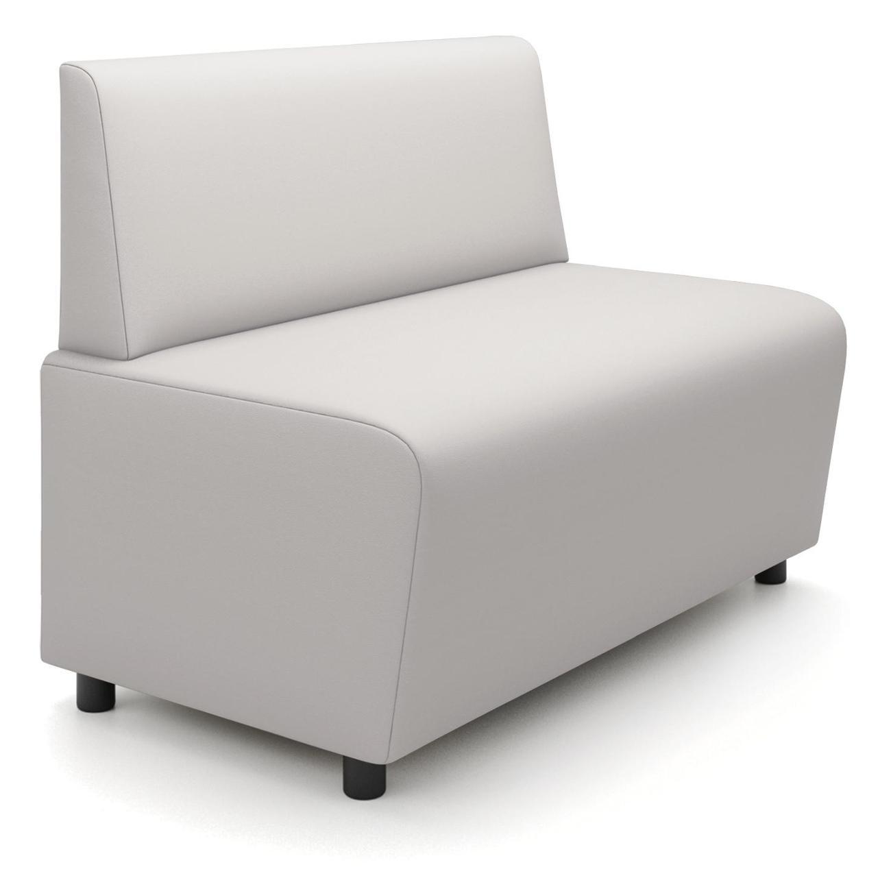 Диван Monofix БАФФ, экокожа, белый, 100х53х77