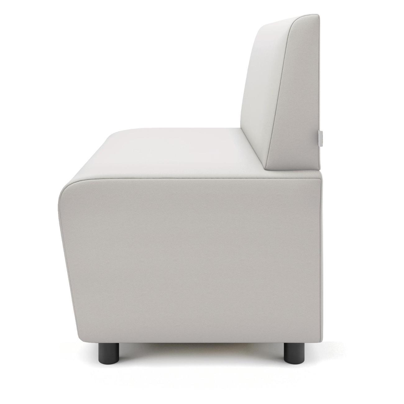 Диван Monofix БАФФ, экокожа, белый, 100х53х77