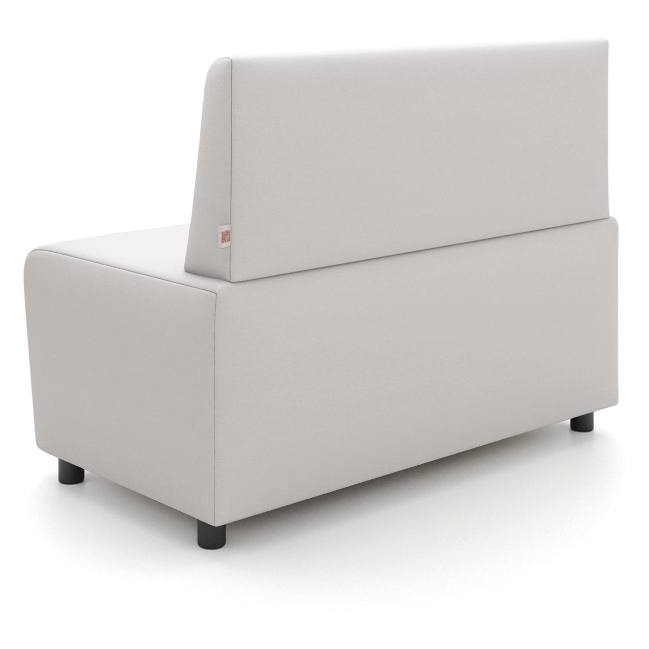 Диван Monofix БАФФ, экокожа, белый, 100х53х77