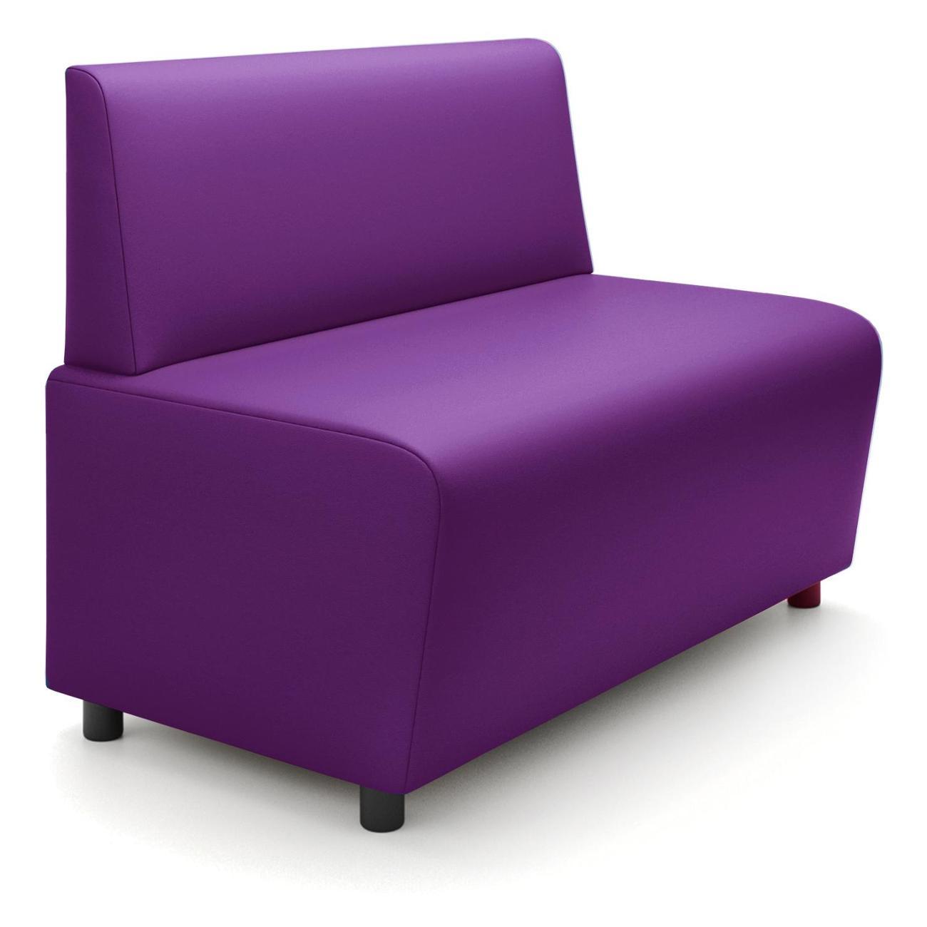 Диван Monofix БАФФ, экокожа, фиолетовый, 100х53х77