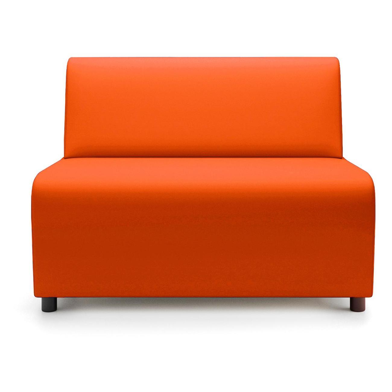 Диван Monofix БАФФ, экокожа, оранжевый, 100х53х77