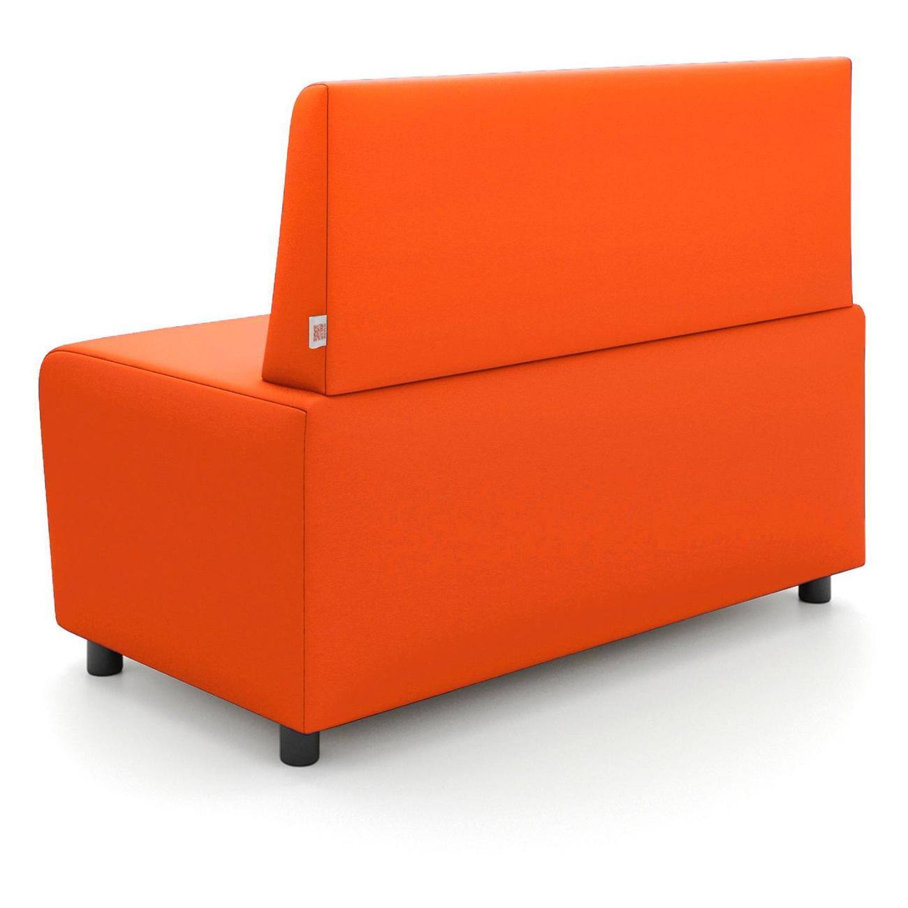 Диван Monofix БАФФ, экокожа, оранжевый, 100х53х77