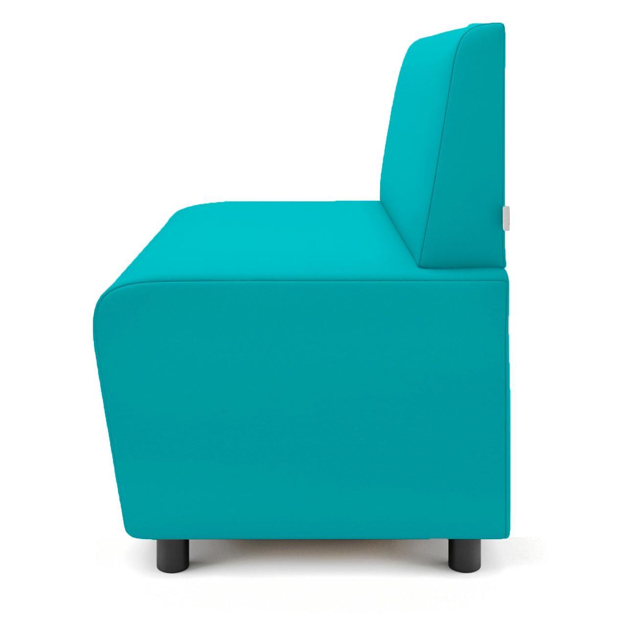 Диван Monofix БАФФ, экокожа, бирюза, 100х53х77