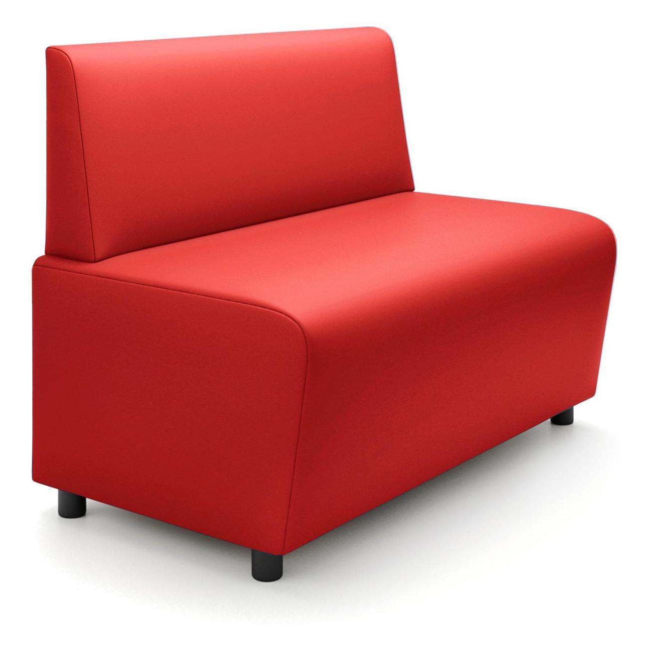 Диван Monofix БАФФ, экокожа, красный, 100х53х77