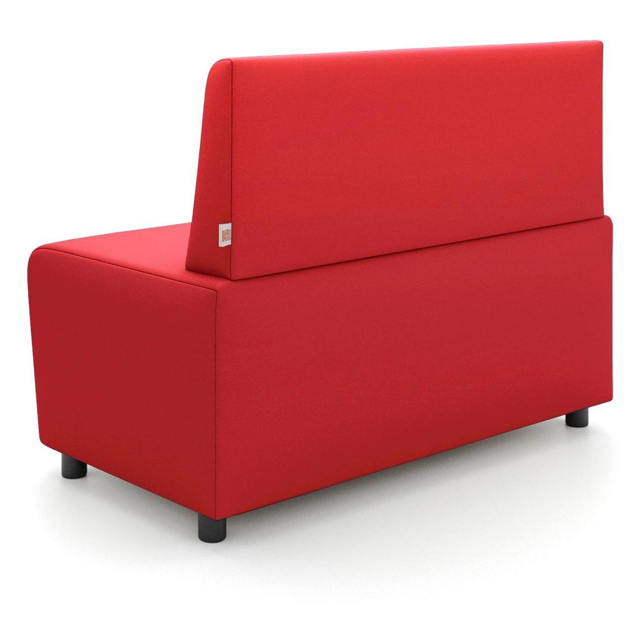Диван Monofix БАФФ, экокожа, красный, 100х53х77