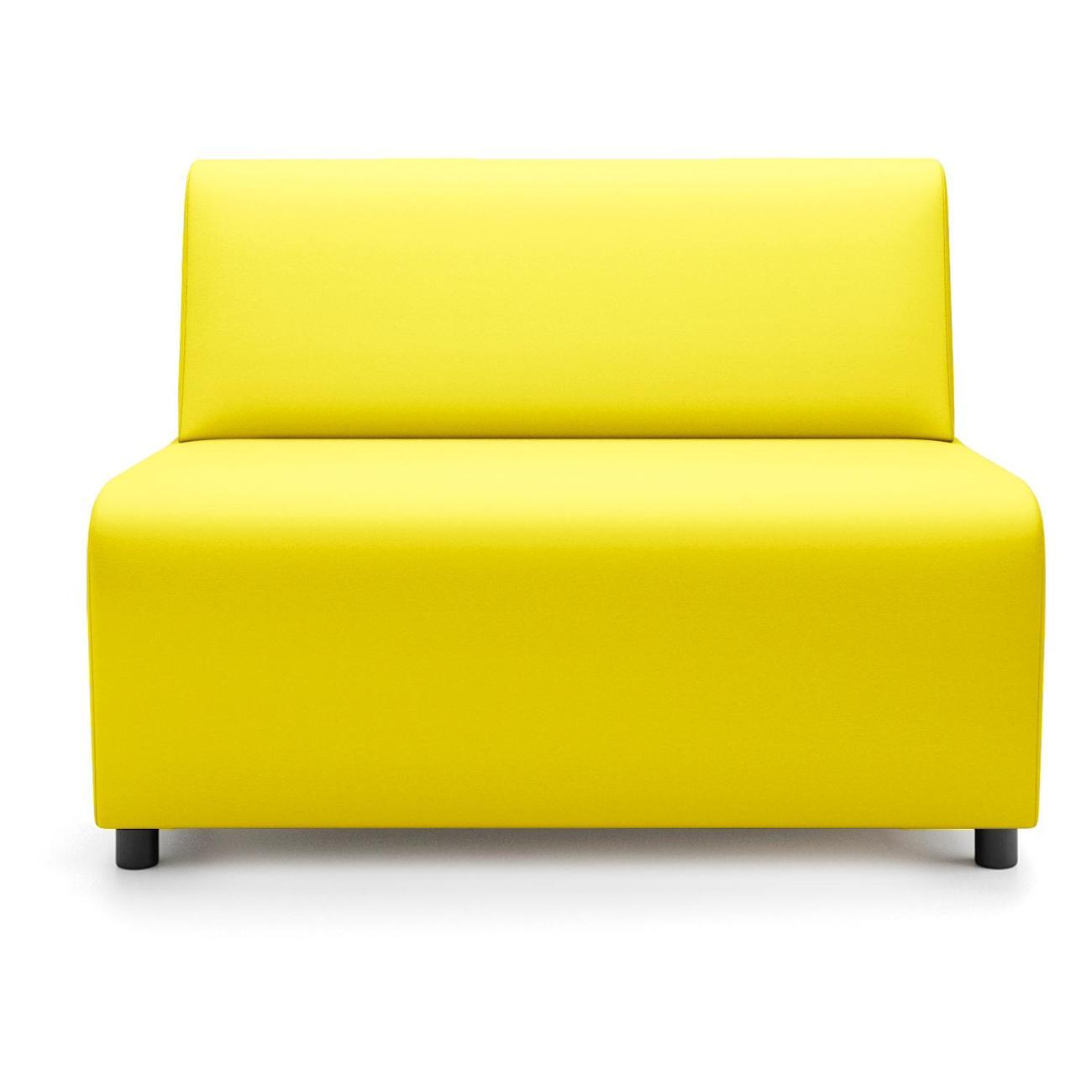 Диван Monofix БАФФ, экокожа, желтый, 100х53х77