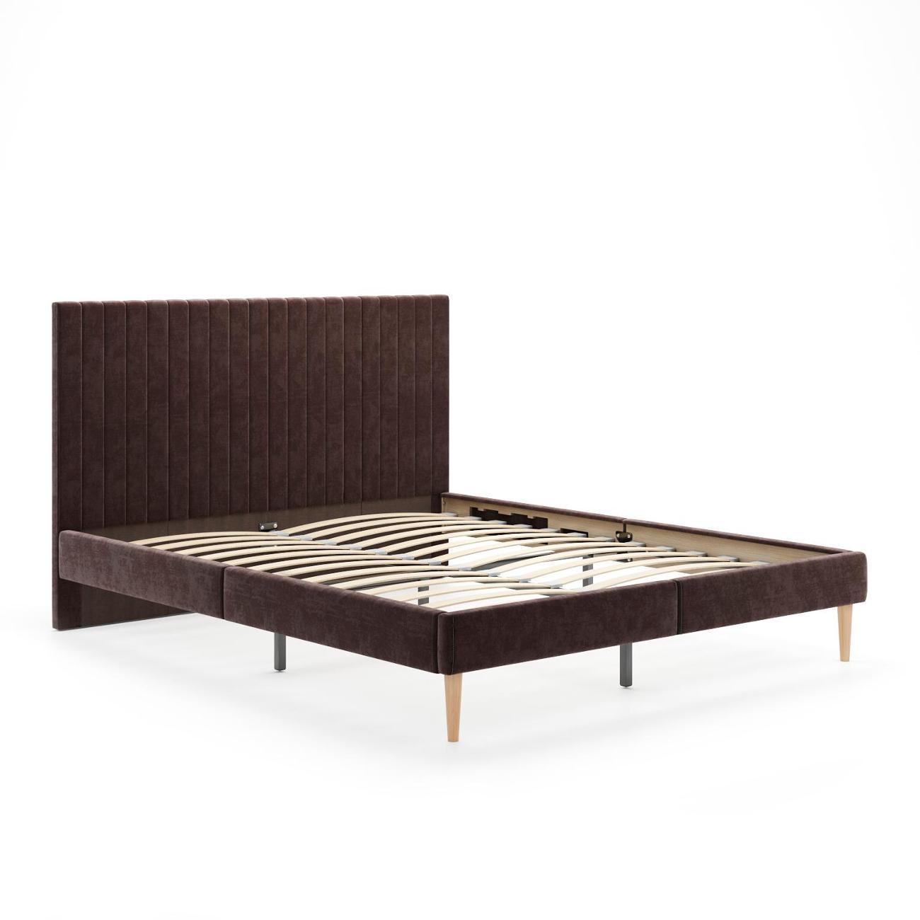 Кровать Monofix АММА, 160х200 коричневый (№24)