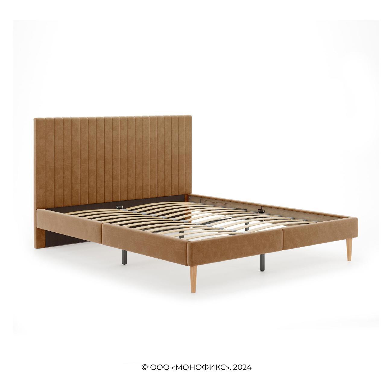 Кровать Monofix АММА, 160х200 охра (№62)