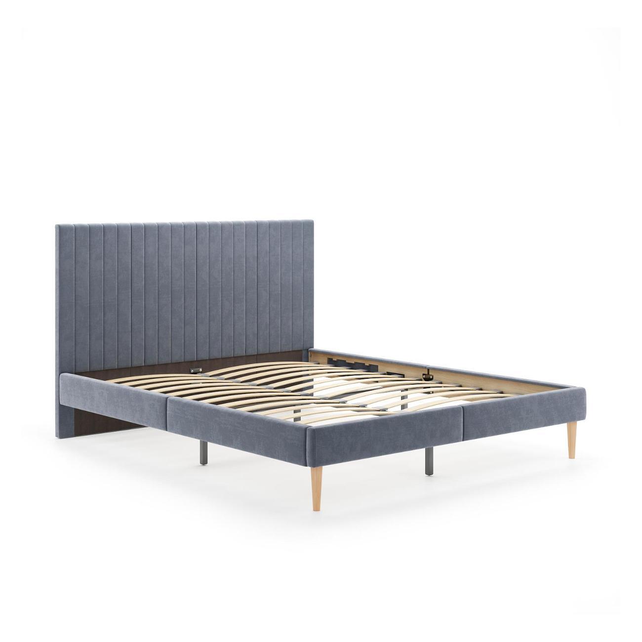 Кровать Monofix АММА, 140х200, серый (№32)