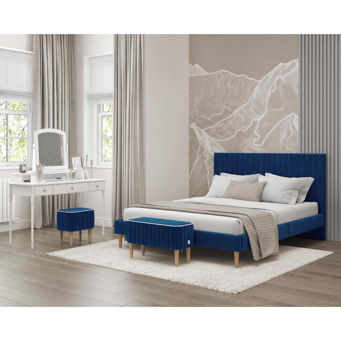 Кровать Monofix АММА, 140х200, синий (№26)