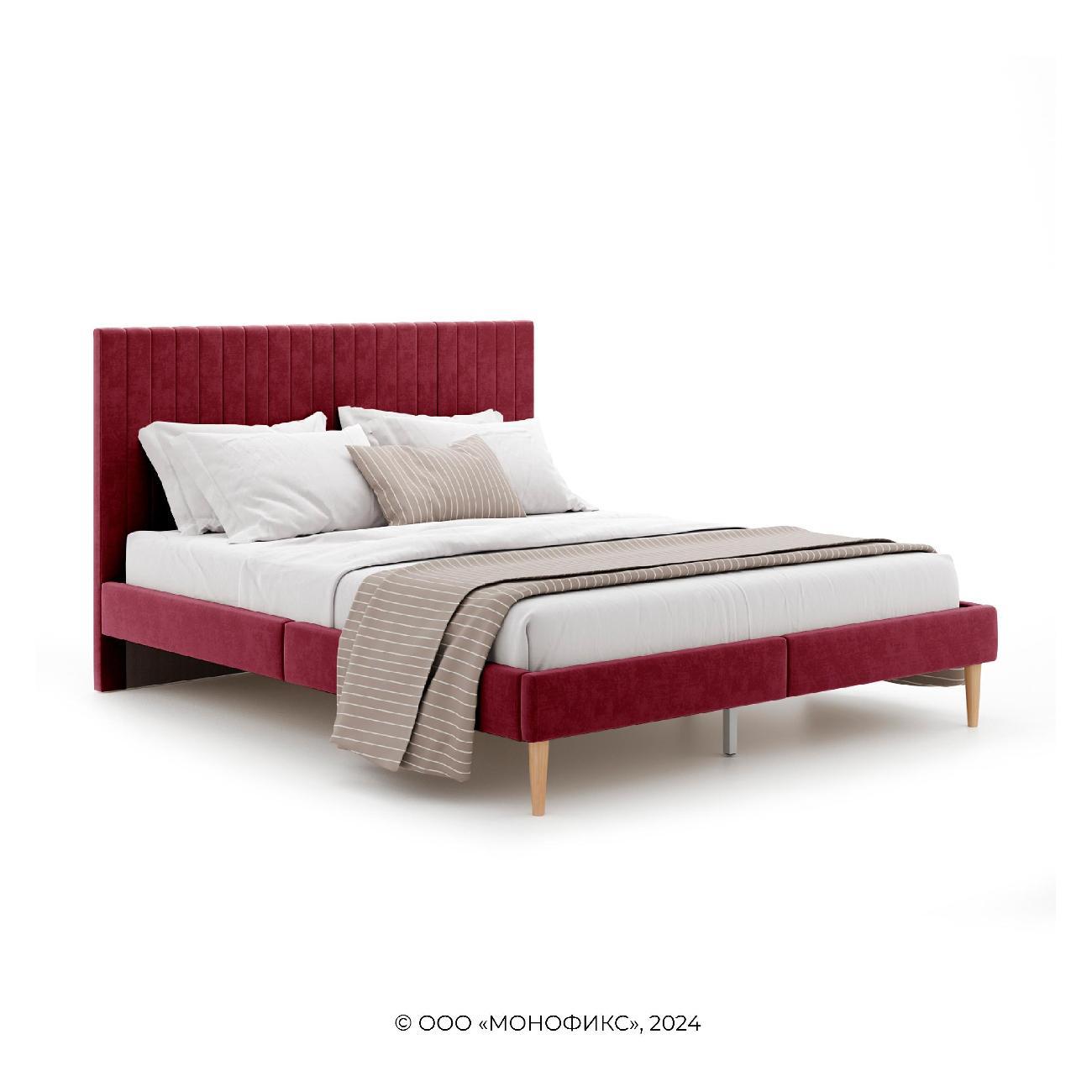 Кровать Monofix АММА, 140х200, винный (63)