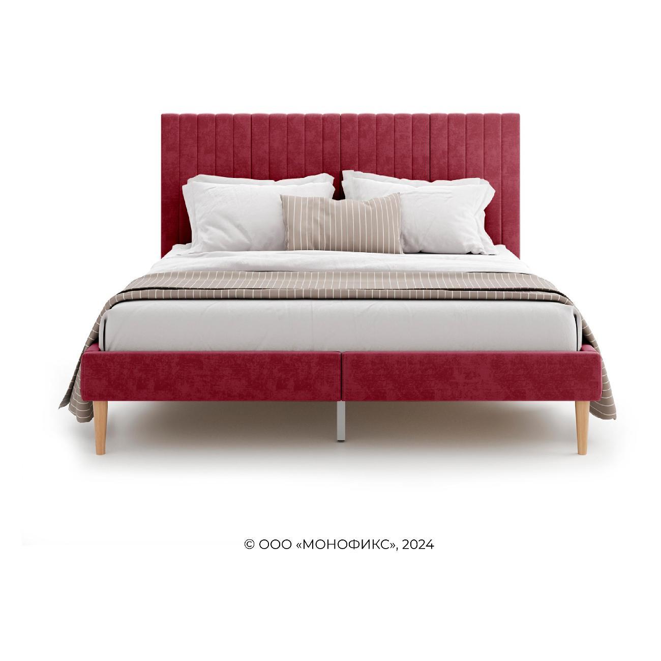 Кровать Monofix АММА, 140х200, винный (63)