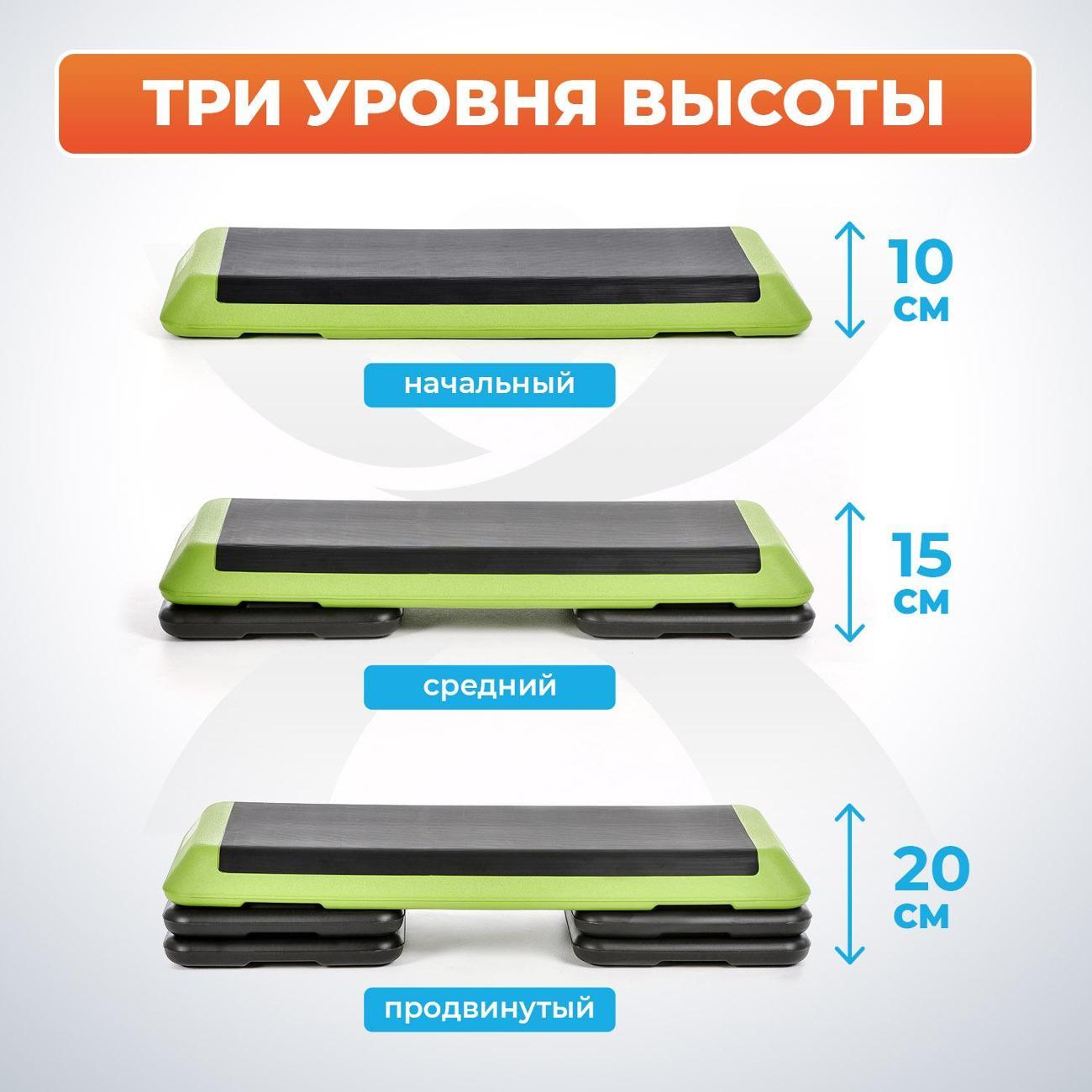 Степ-платформа Atletika24 AT176 зеленый