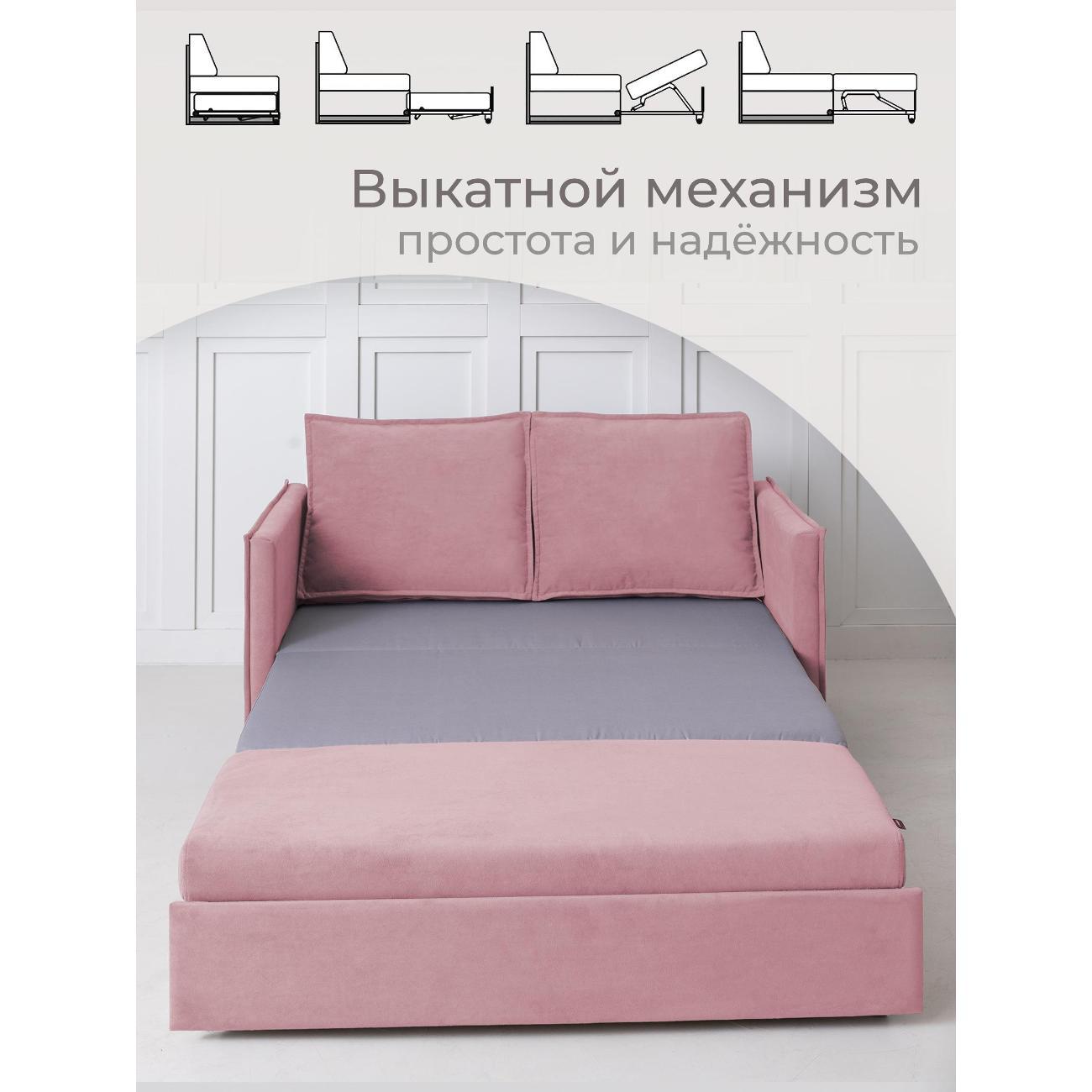 Диван CityHD Бонн розовый