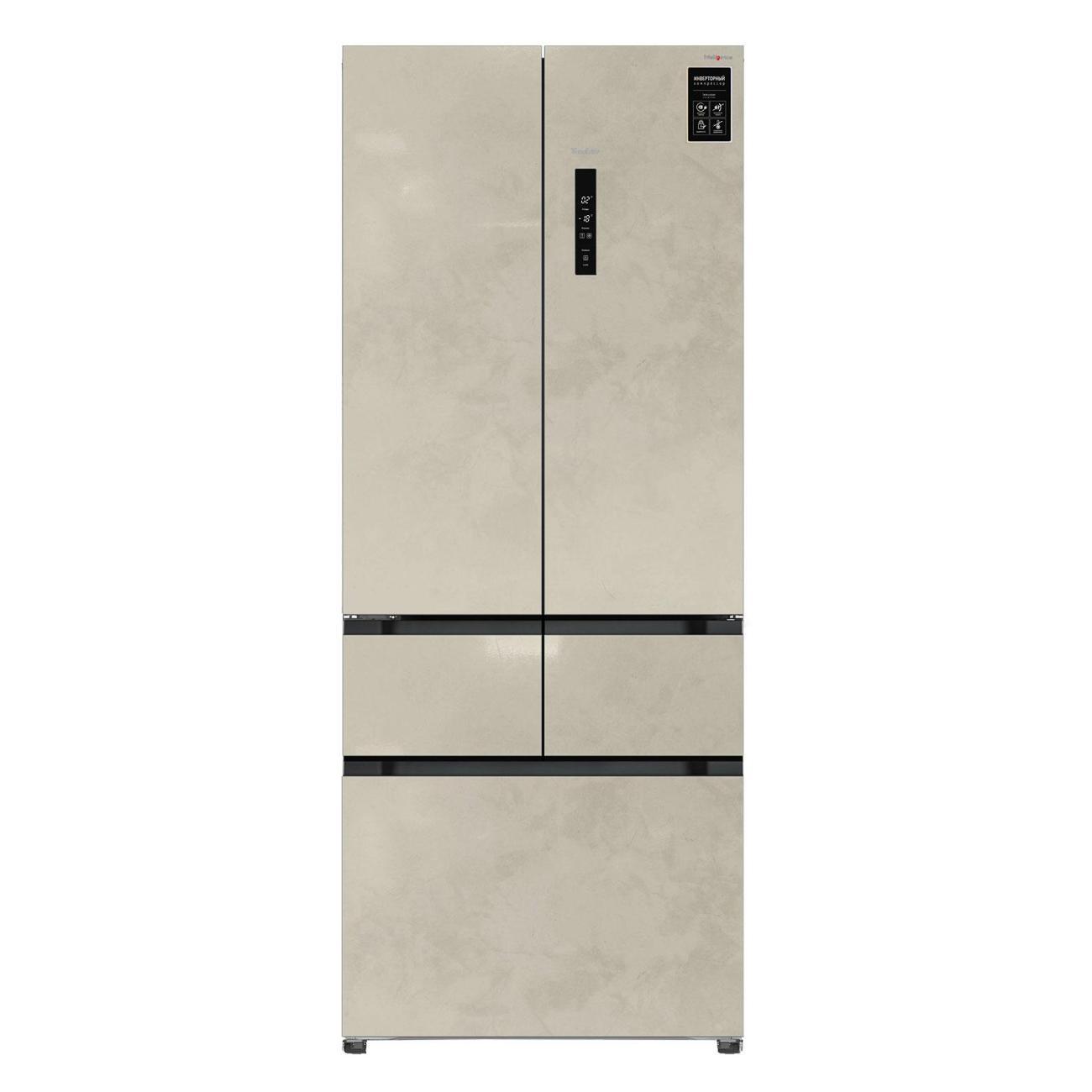 Холодильник Tesler RFD-427BI MARBLE BEIGE