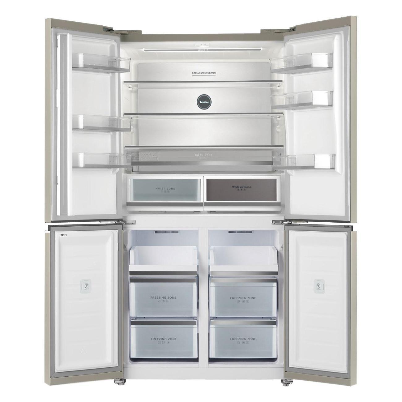 Холодильник Tesler RCD-547BI MARBLE бежевый