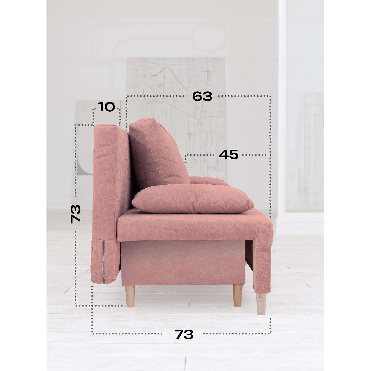 Диван CityHD Токио розовый