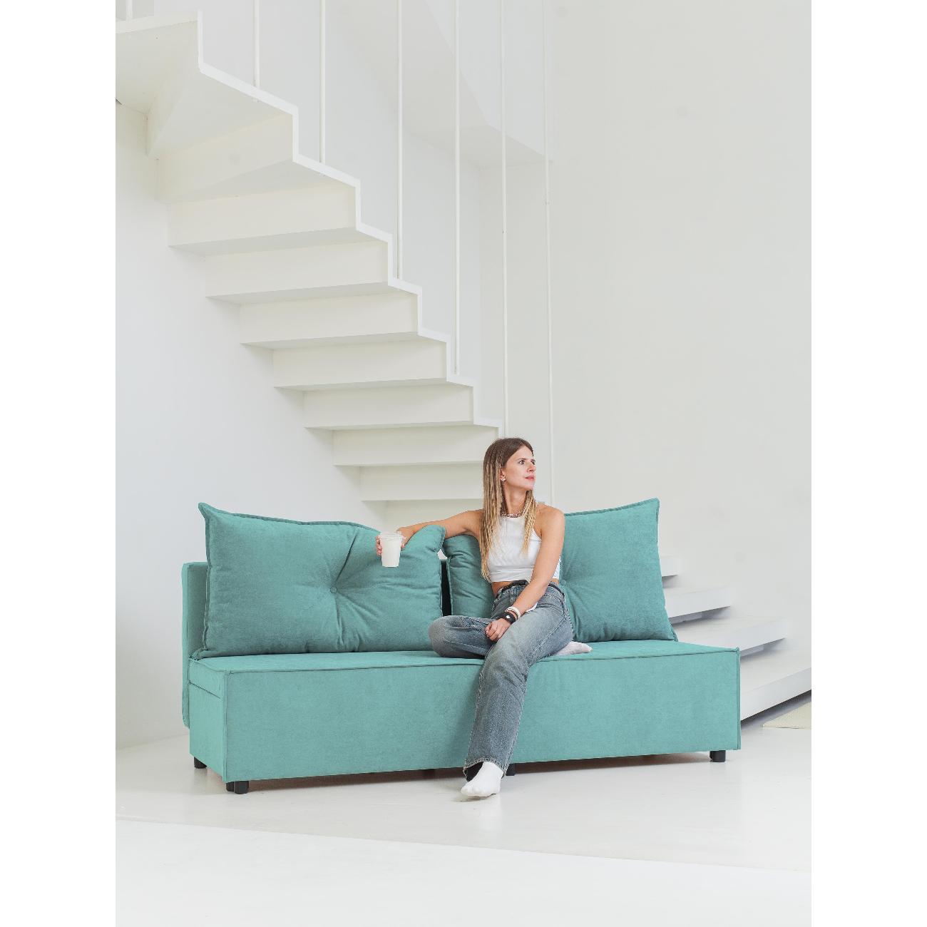 Диван CityHD Гонконг бирюзовый