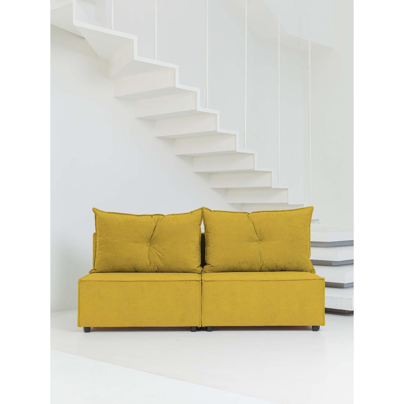 Диван CityHD Гонконг горчичный