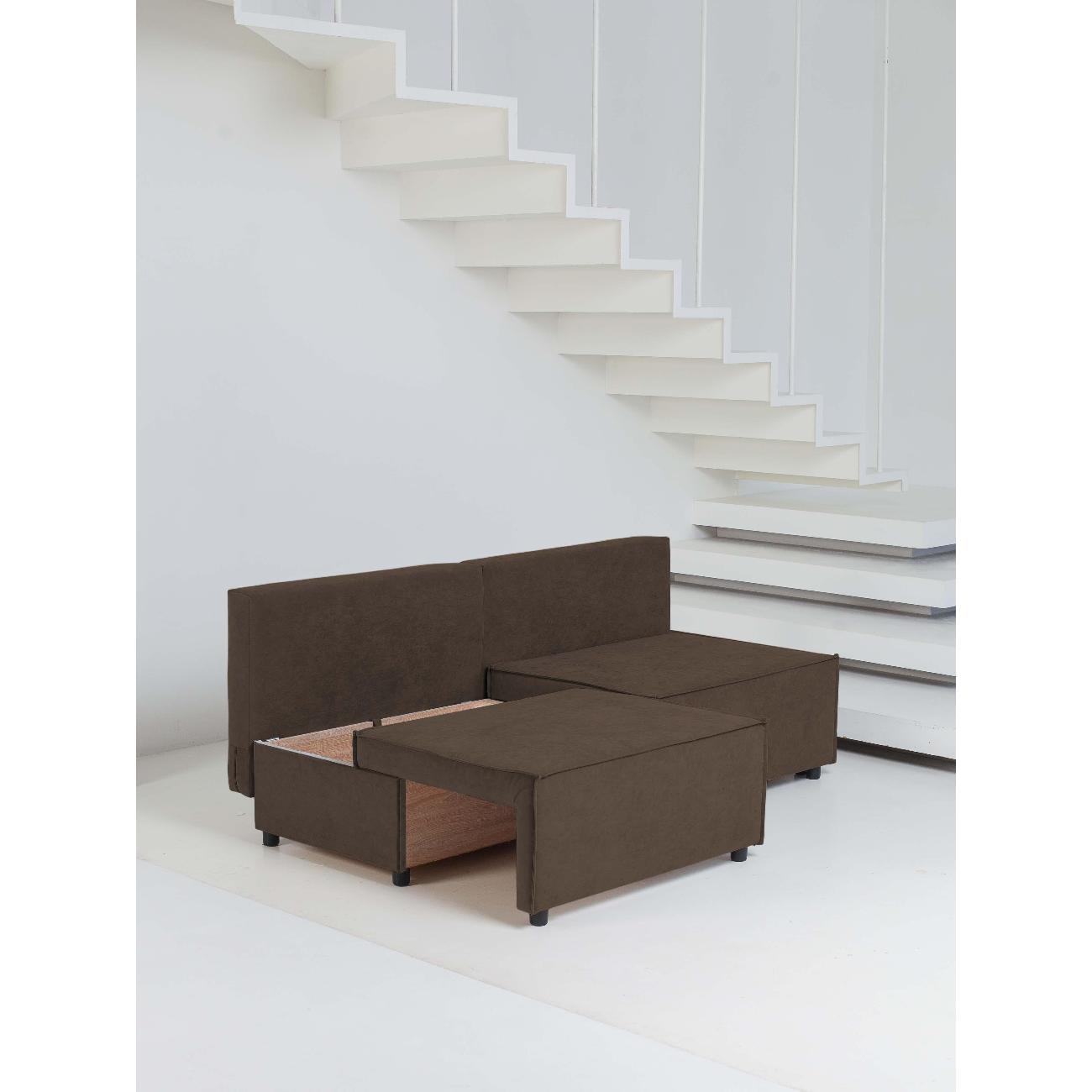 Диван CityHD Гонконг коричневый