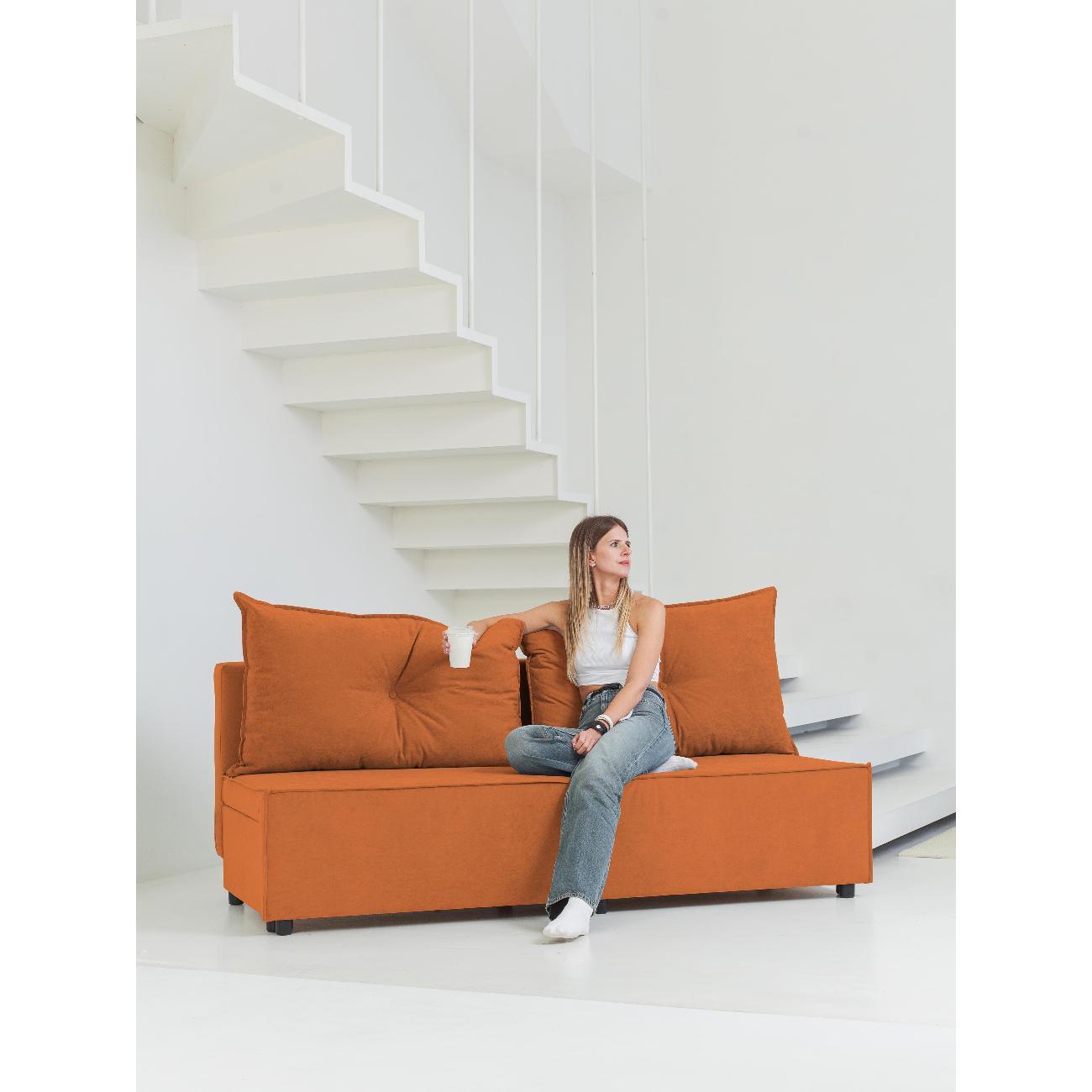 Диван CityHD Гонконг оранжевый