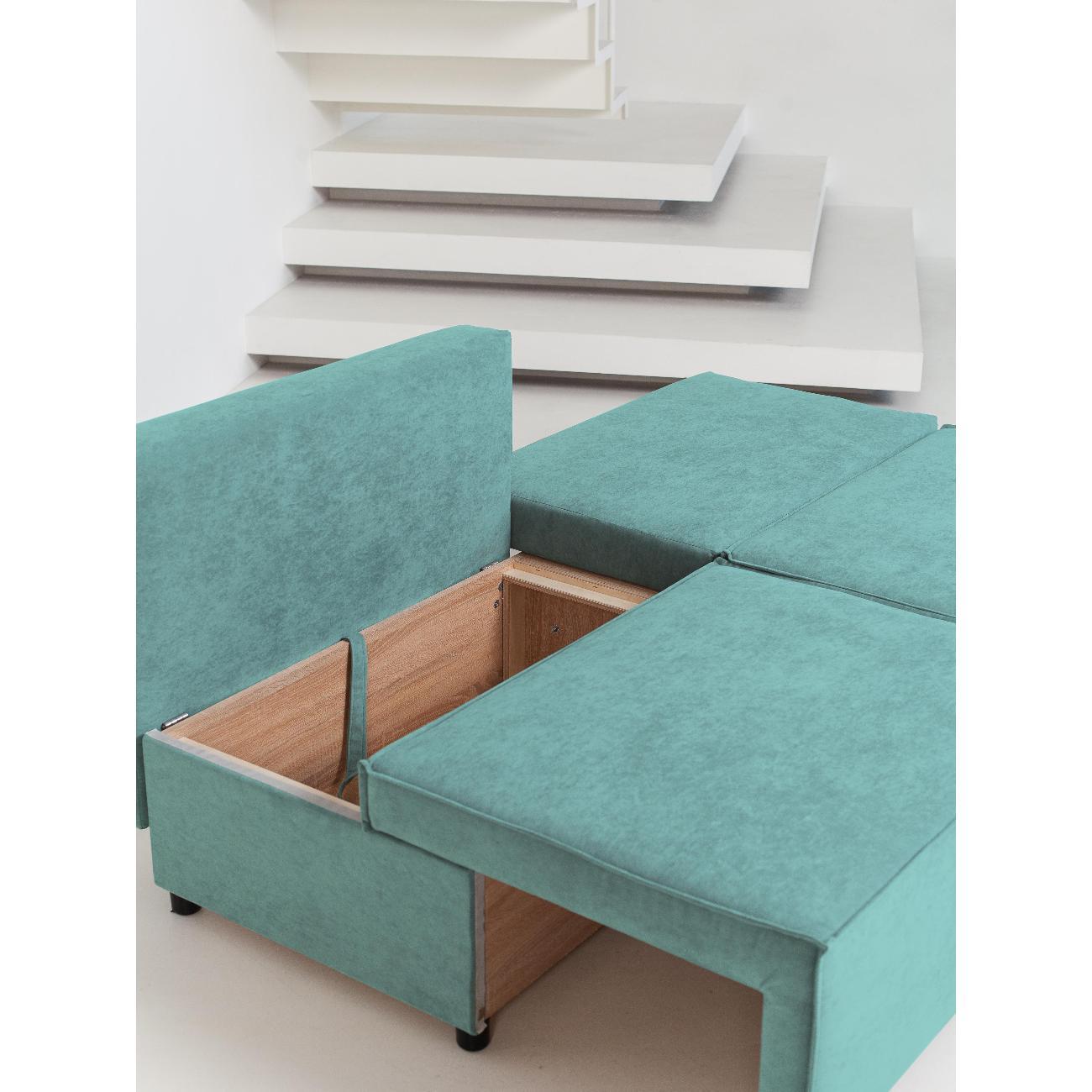 Диван CityHD Ницца бирюзовый