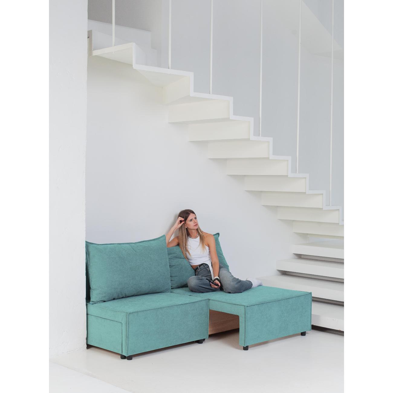 Диван CityHD Ницца бирюзовый