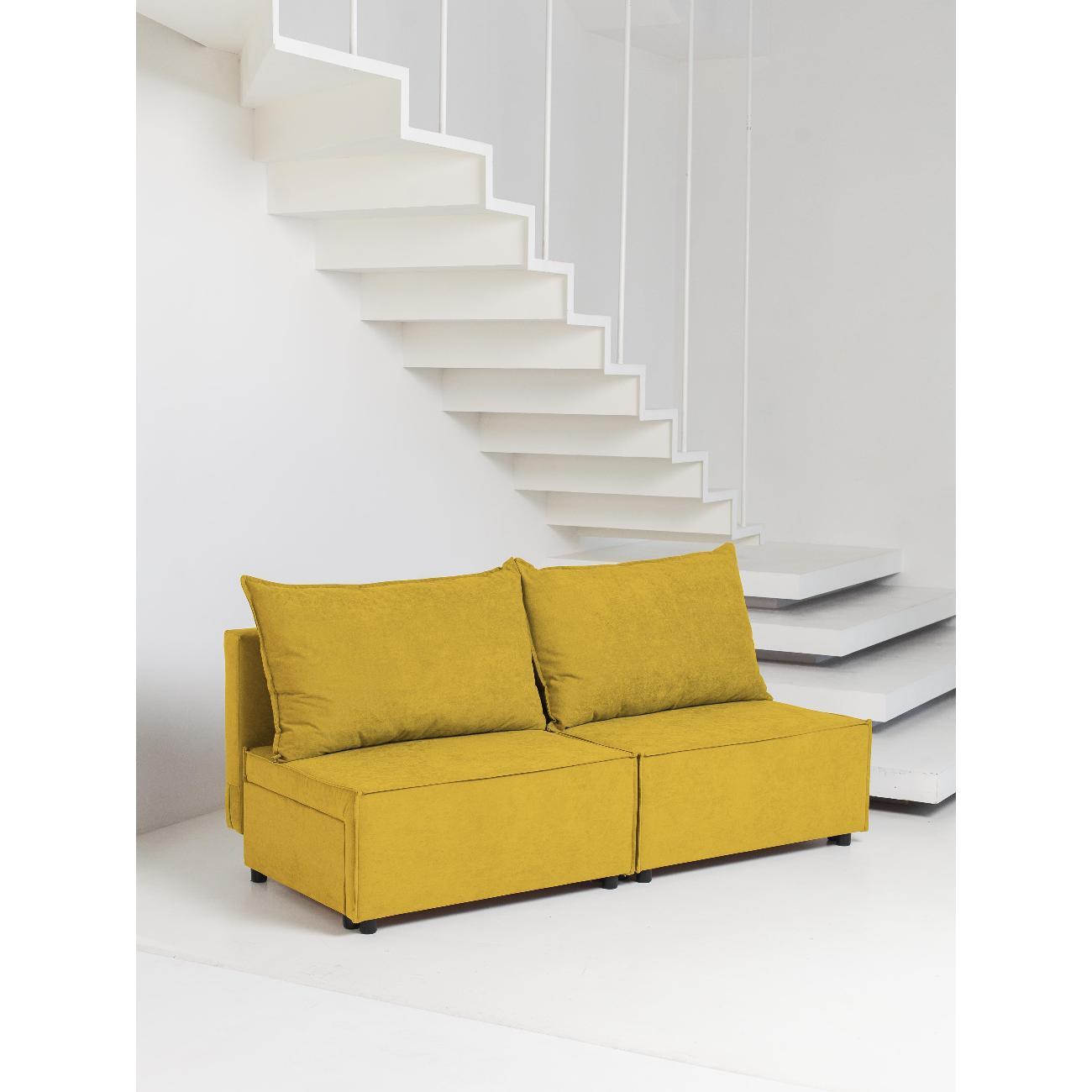 Диван CityHD Ницца горчичный