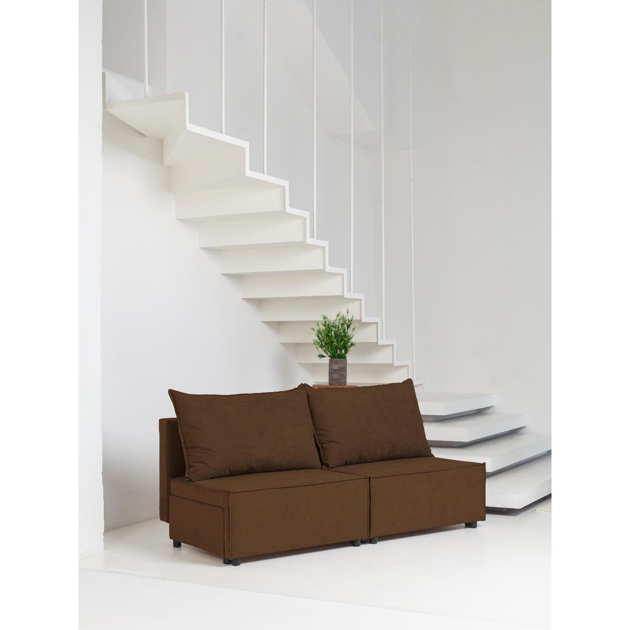 Диван CityHD Ницца коричневый