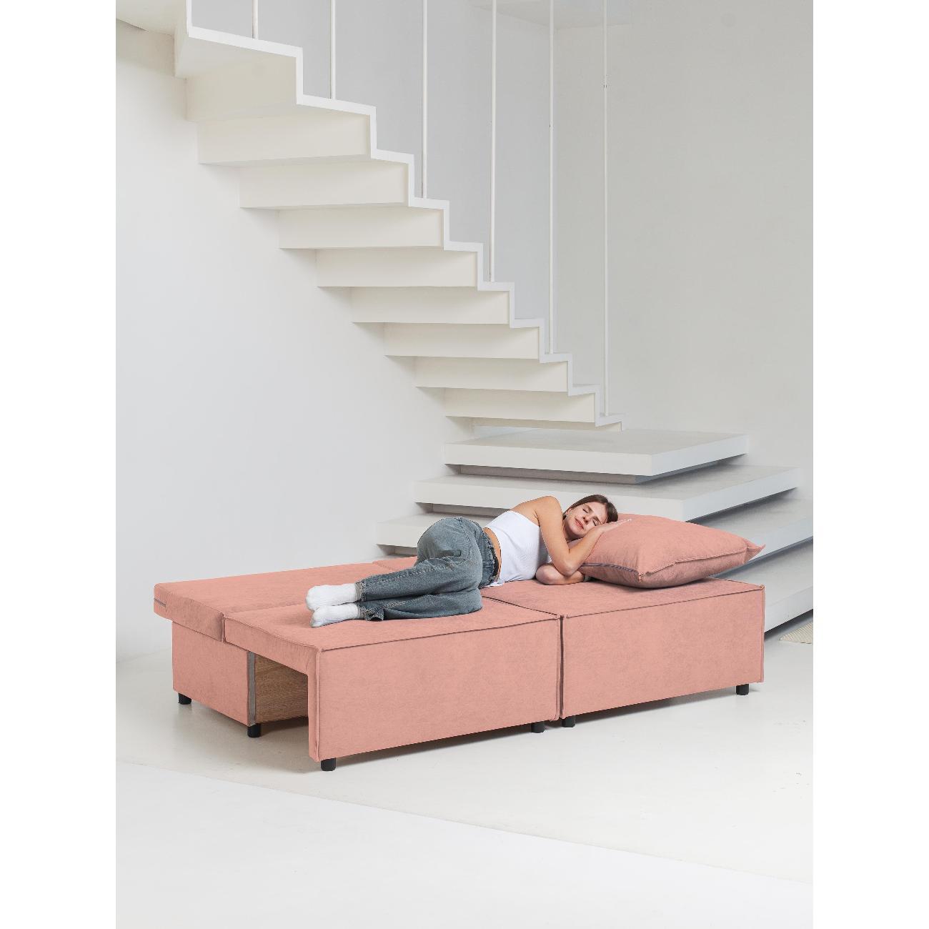 Диван CityHD Ницца розовый