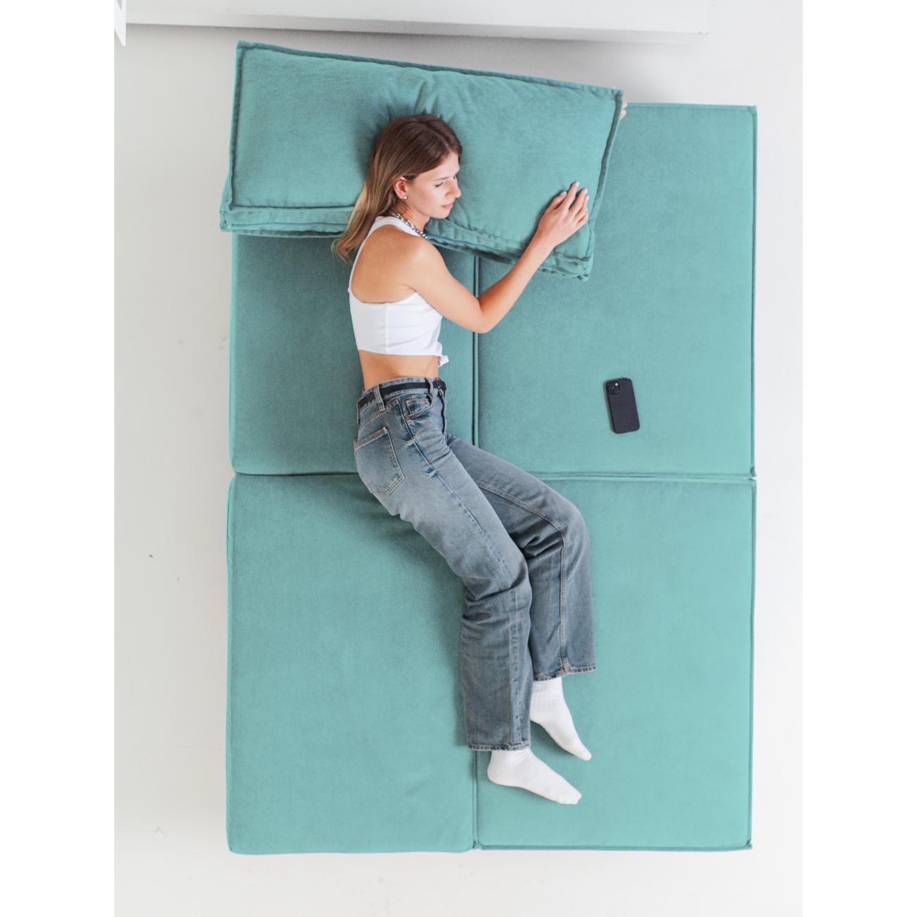 Диван CityHD Парма бирюзовый