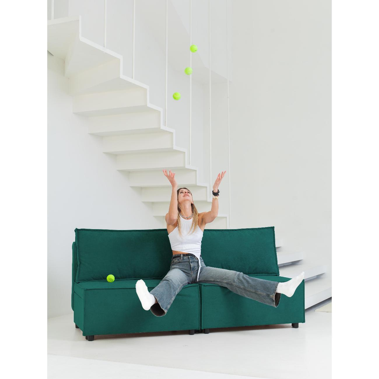 Диван CityHD Парма зеленый